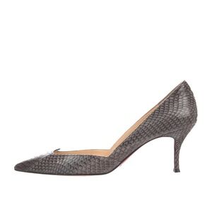 Christian Louboutin Snakeskin print D’Orsay heels